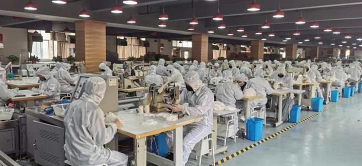 服装生产企业转型口罩生产
