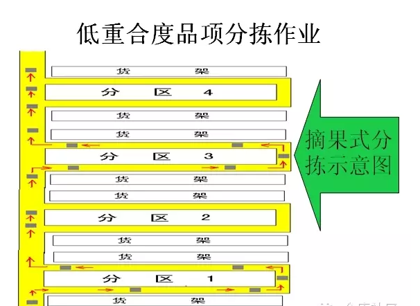 摘果式拣选和播种式拣选的比较